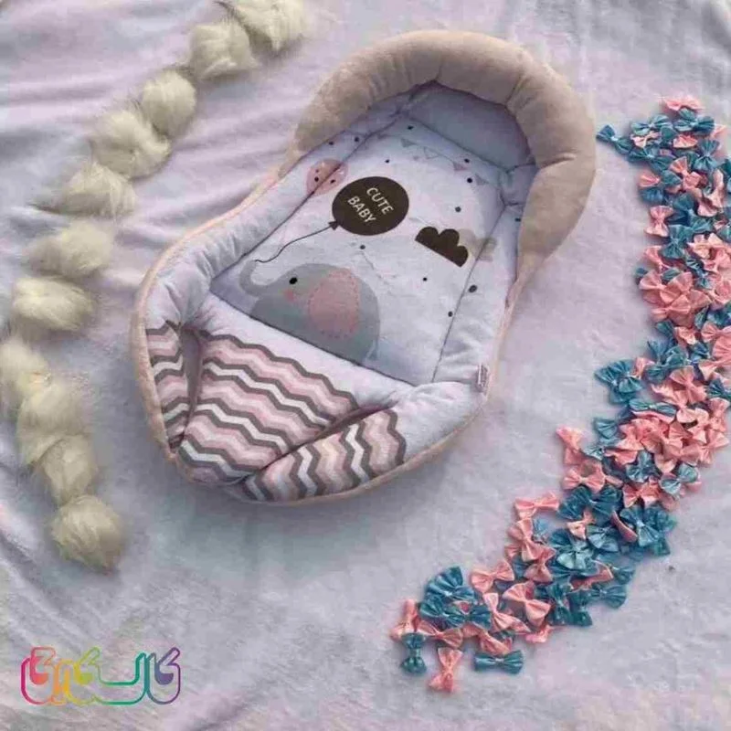 آغوشی (قنداق) سوئیسی مخمل نوزاد ببک 3