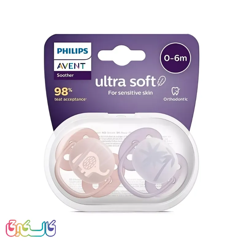 پستانک ارتودنسی اونت Ultra Soft طرح فیل و نخل