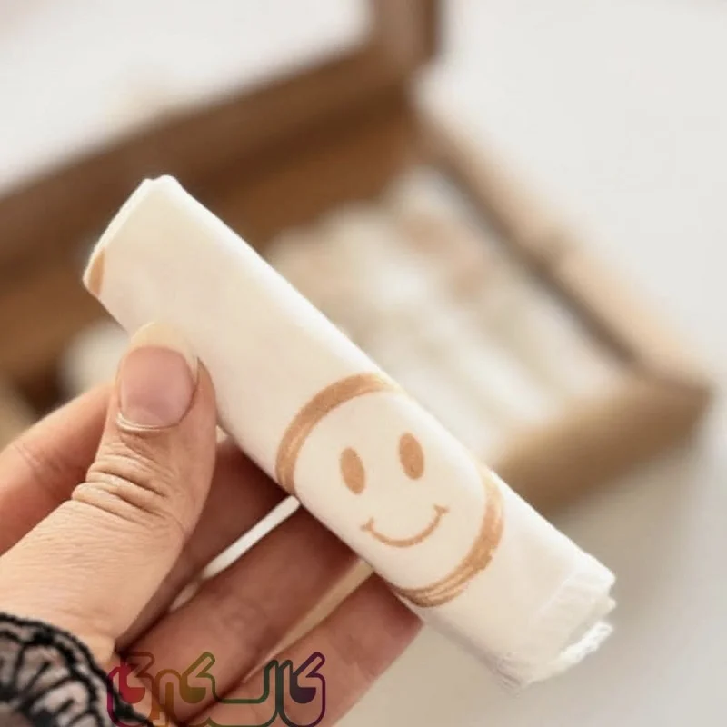 دستمال دست و صورت نخی الیزابت برای صورت کودک