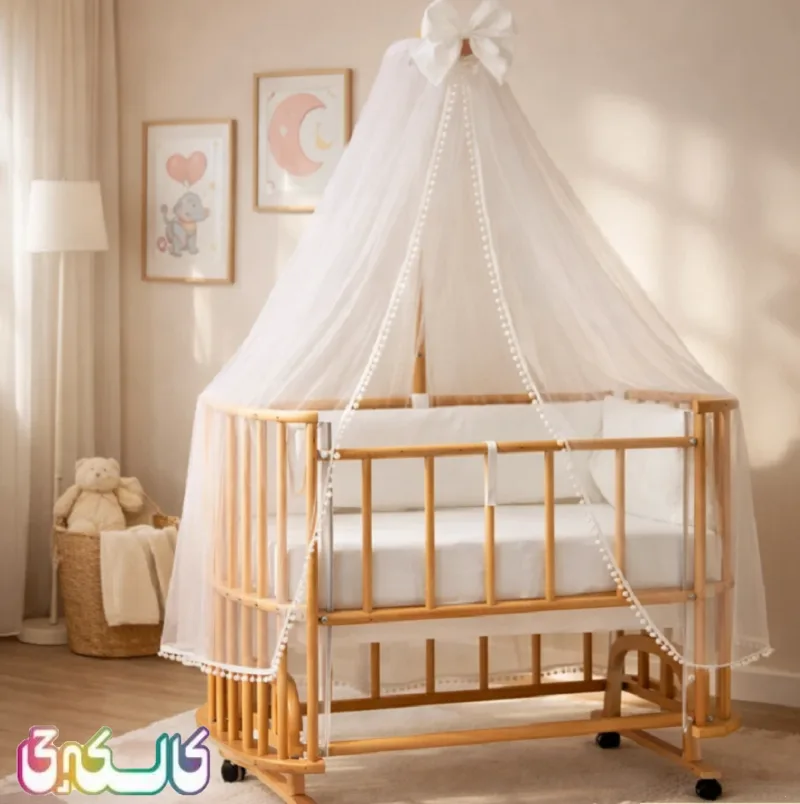 تخت و گهواره کنار مادر ماتاکیدز مدل پارمیس