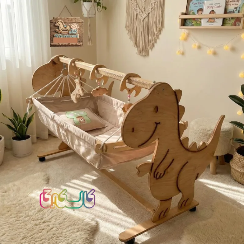 تخت و گهواره کودک مدل دایناسور