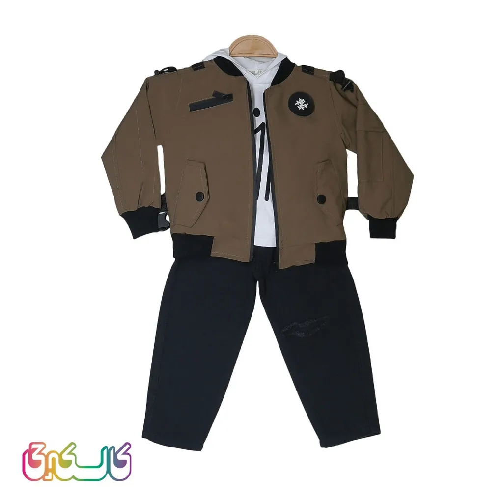 ست لباس پسرانه با جیب کاربردی