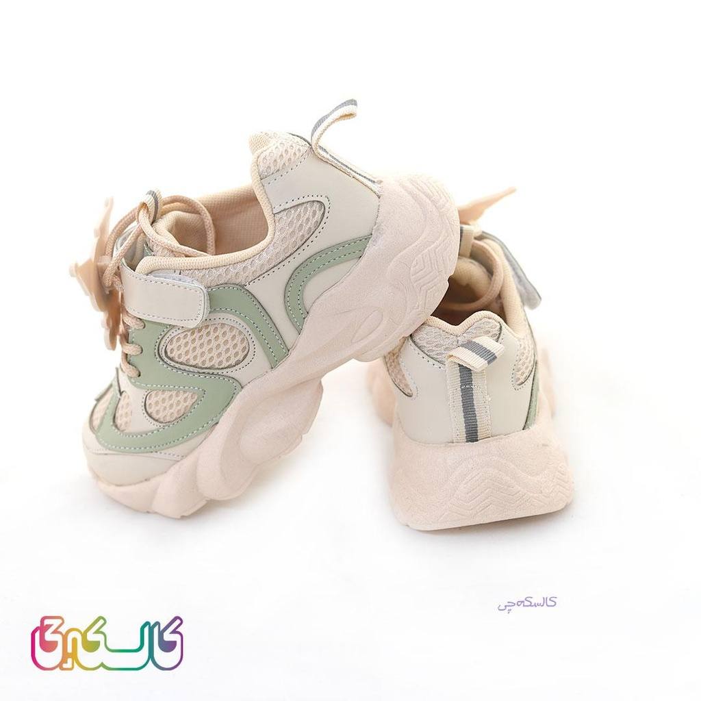 کتونی دخترانه چسبی کرومی