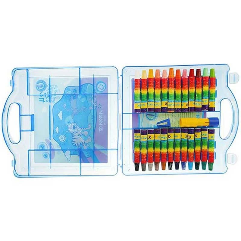 مداد شمعی 24 رنگ آریا