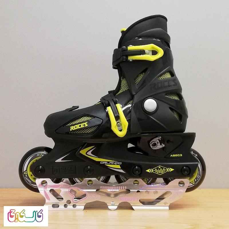 اسکیت کفشی بچگانه با ریلی ضامن دار