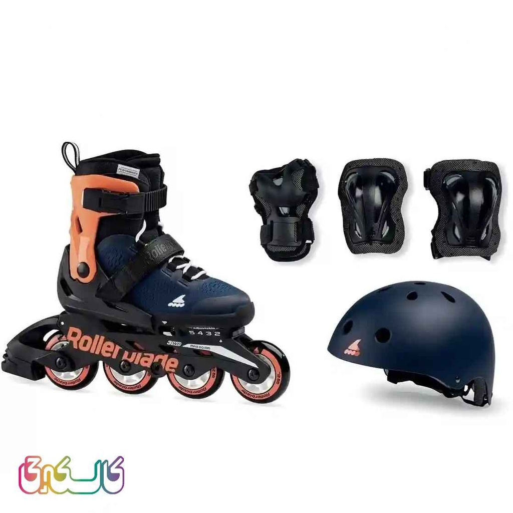 اسکیت کودک رولربلید با لوازم ایمنی