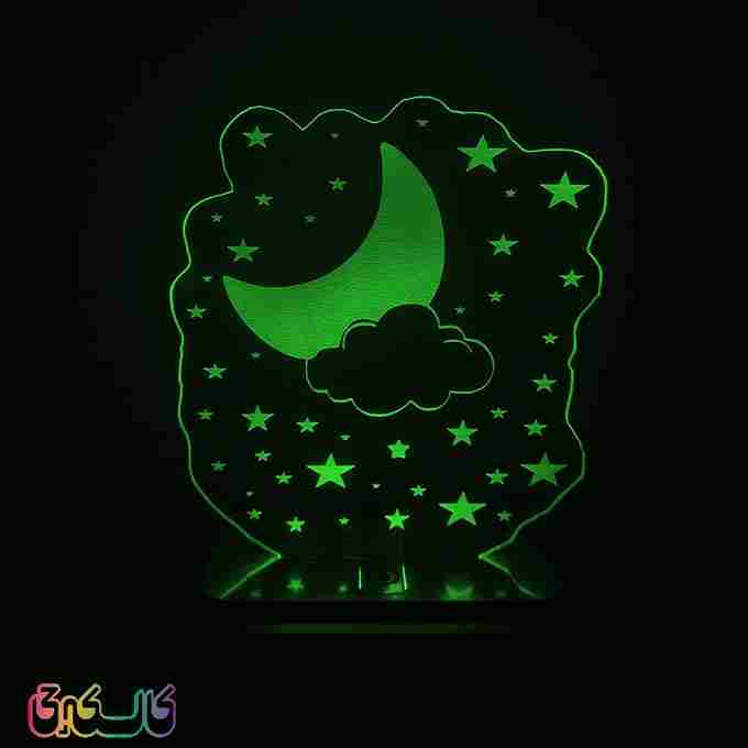 چراغ خواب با نورپردازی چند رنگ و طراحی فضایی