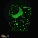 چراغ خواب با نورپردازی چند رنگ و طراحی فضایی