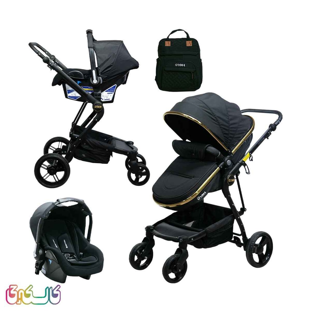 کالسکه تاشو با بدنه مقاوم