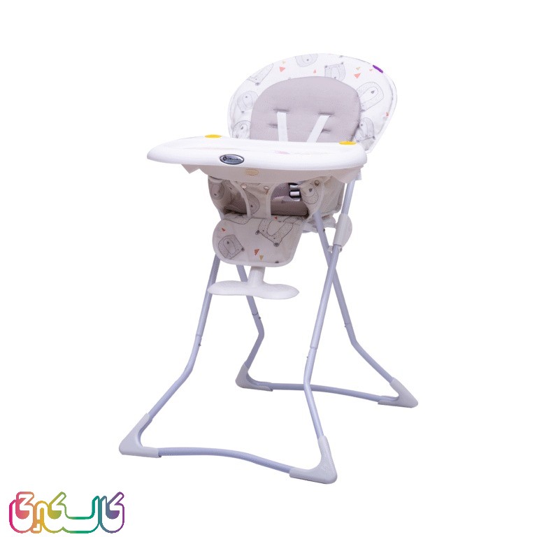 نمای جانبی صندلی غذا تاشو