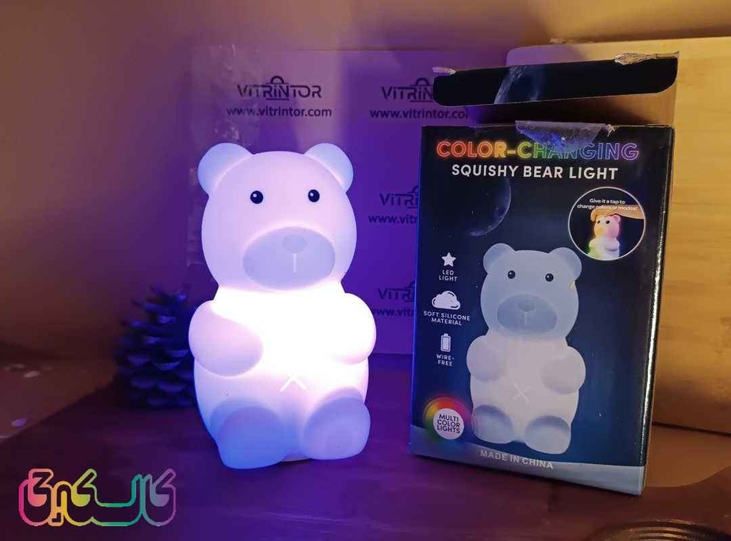 چراغ خواب سیلیکونی خرس