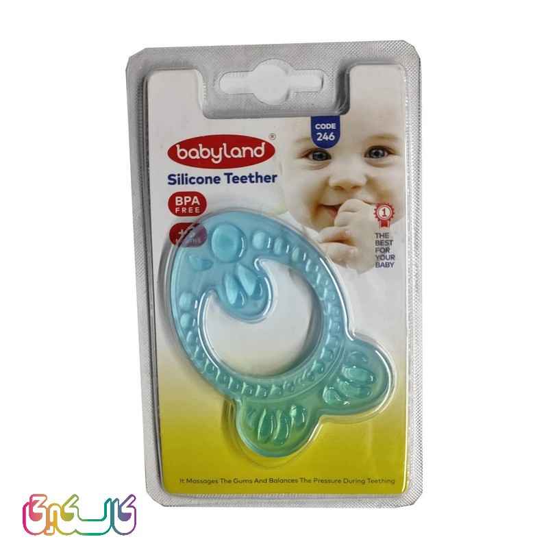 دندانگیر سیلیکونی ماهی آبی