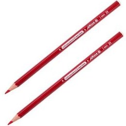 مداد قرمز آریا بسته 6 عددی