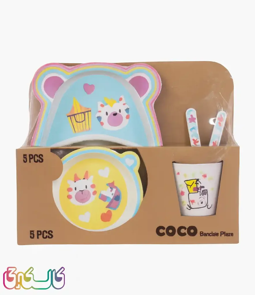 ظروف رنگی بامبو گوش دار