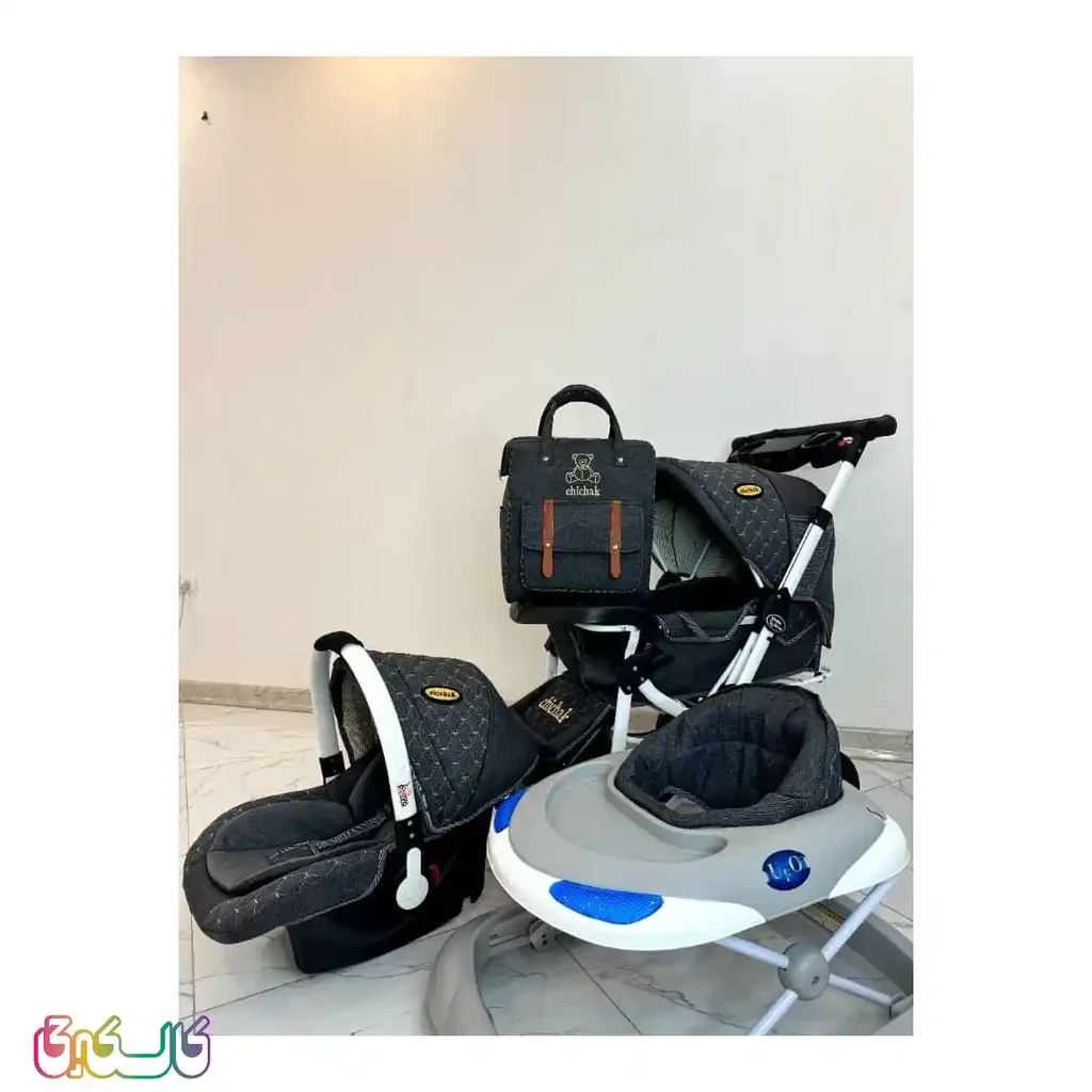 سرویس تشک کالسکه مشکی