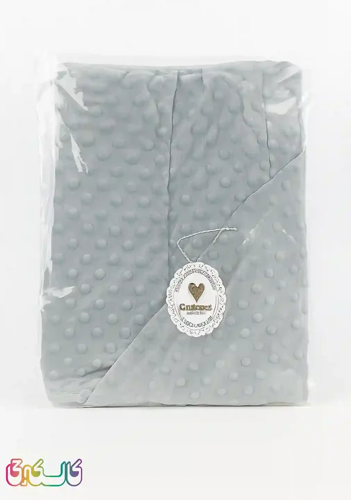 پتو مخمل حبابی یک رو کارامل کد 322