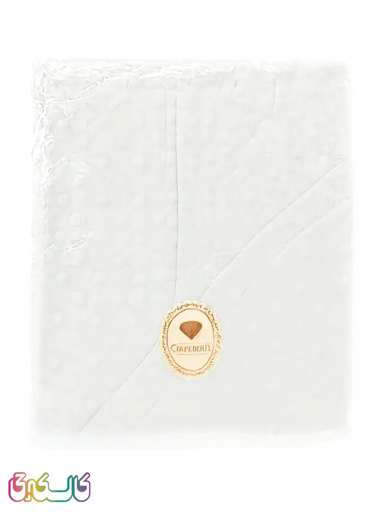 پتو مخمل حبابی سفید