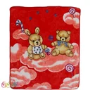 پتو قرمز طرح دار