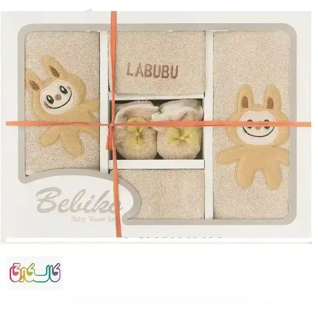 سرویس حوله 5 تکه جعبه ای بلیکا گلدوزی لبوبو