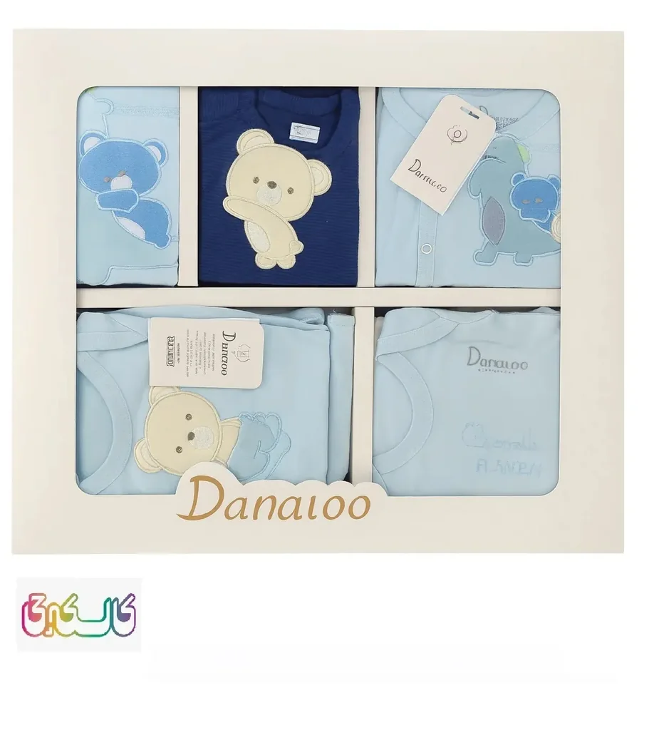 ست لباس نوزادی 19 تیکه دانالو سورمه ای ابی