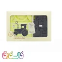 ست لباس نوزادی ۵تیکه دانالو تراکتور زرد و نوک مدادی