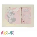 ست لباس نوزادی ۵تیکه دانالو صورتی سنجاب