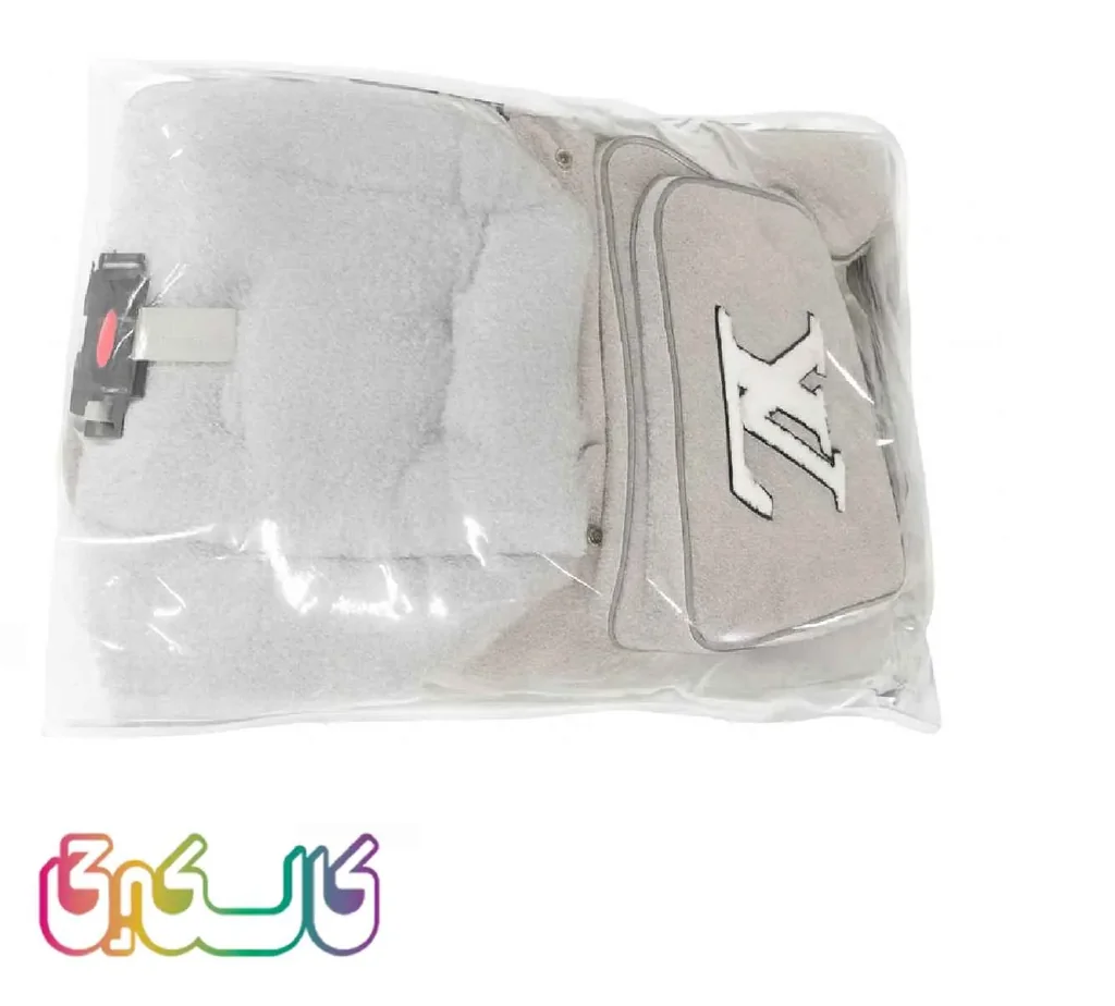 سرویس 4 تیکه کالسکه lv بیبی برد کرم