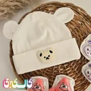 کلاه گوش دار کودک طرح خرسی توپولی