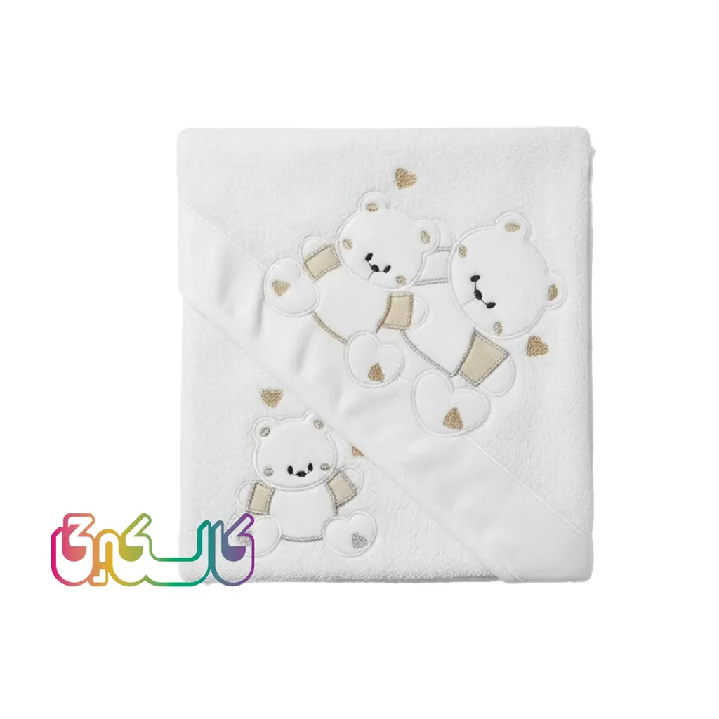 حوله حمام بچگانه کلاه‌دار مادرکر خدام