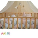 تخت چوبی کودک الیزابت