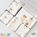 ست لباس نوزاد نیلی طرح دختر