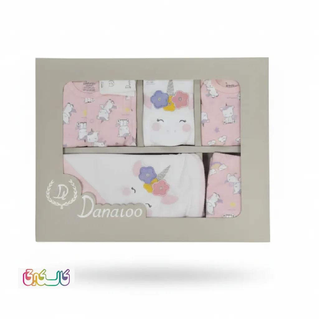 ست بیمارستانی 13 تیکه دانالو طرح تک شاخ صورتی