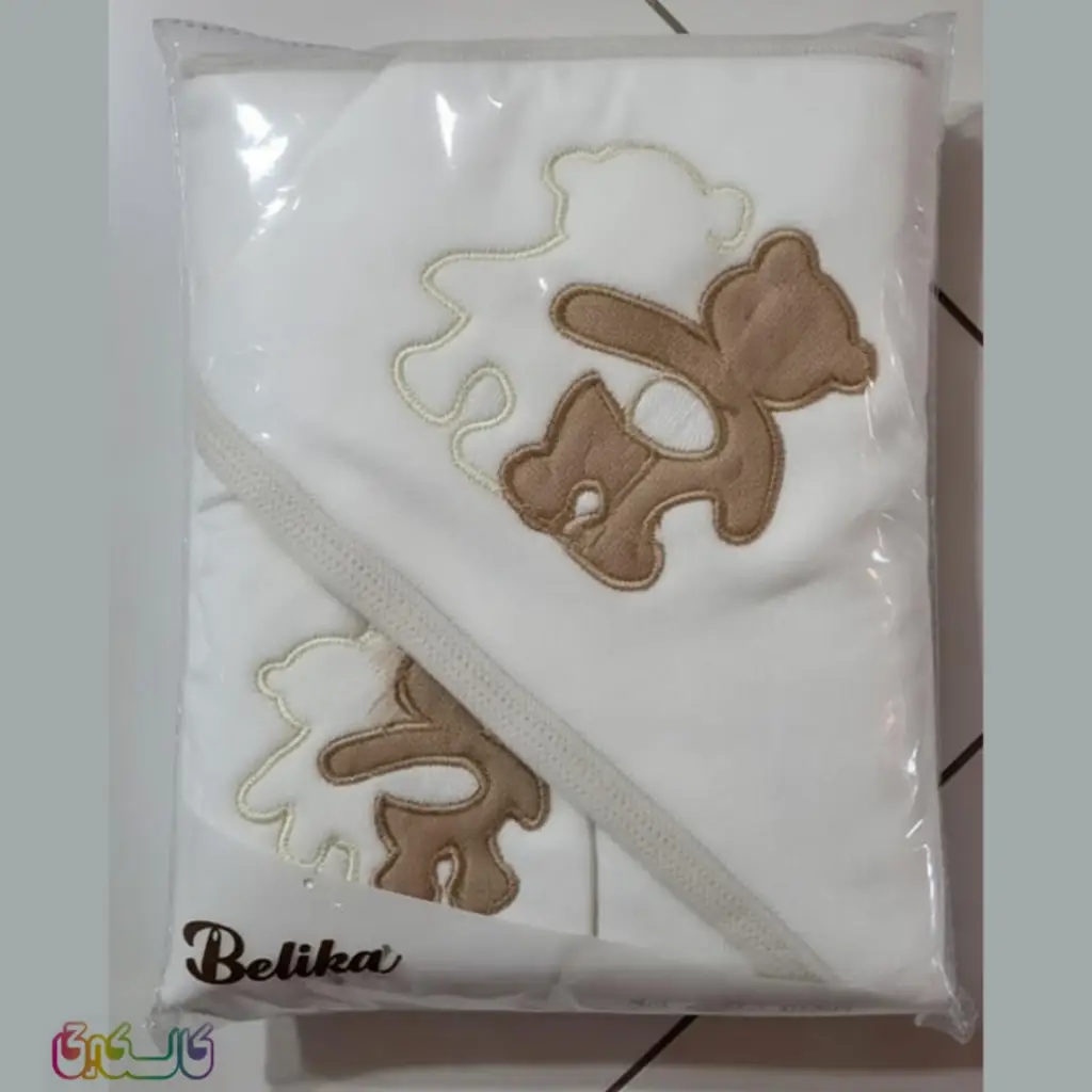 حوله نوزادی دو تیکه بلیکا طرح دو خرس