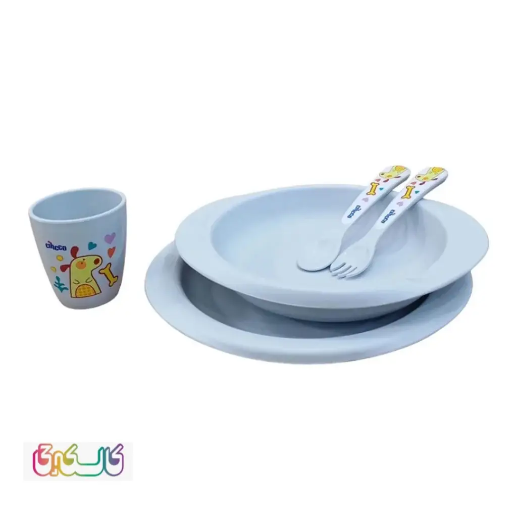 ست غذاخوری ضد حساسیت کودک آبی