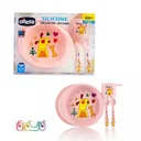 ظروف سیلیکونی سبک و ایمن نوزاد صورتی