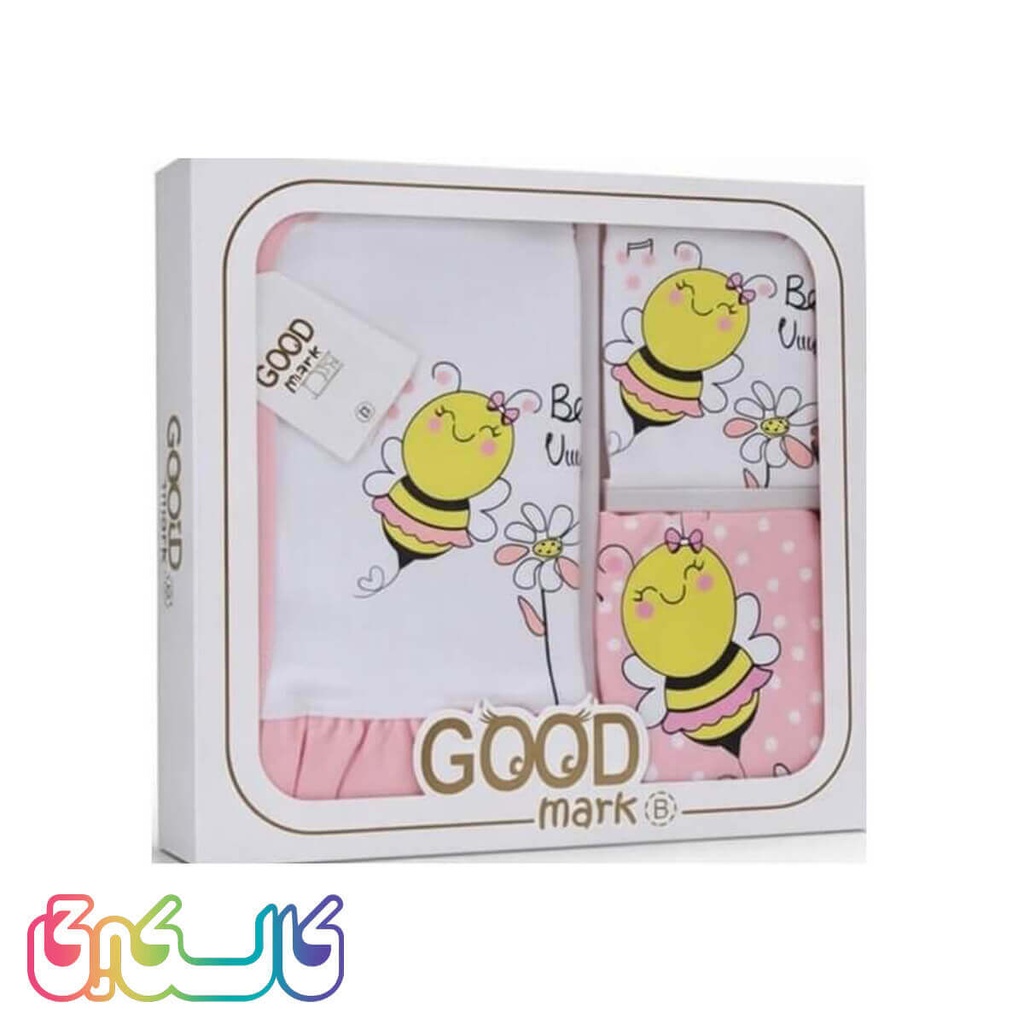 ست لباس نوزادی 5 تیکه گود مارک طرح زنبور