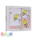 ست لباس نوزادی 5 تیکه گود مارک طرح زنبور