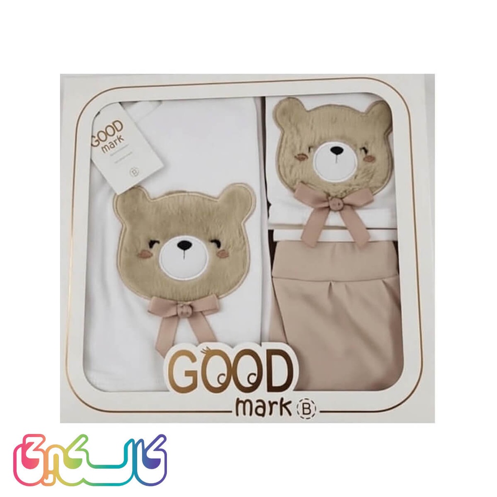 ست لباس نوزادی 5 تیکه گود مارک طرح تدی