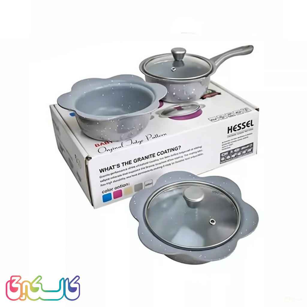 سرویس قابلمه 3 تیکه چدن هسل چیکولند