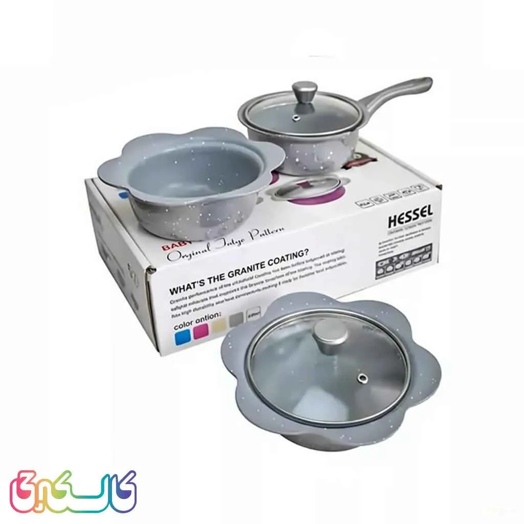 سرویس قابلمه 3 تیکه چدن هسل چیکولند