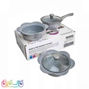 سرویس قابلمه 3 تیکه چدن هسل چیکولند