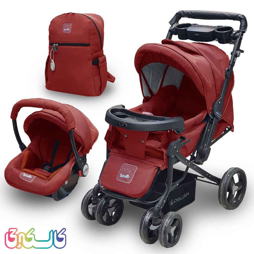 ست 3 تکه تشک کالسکه براق چیکو ببتو