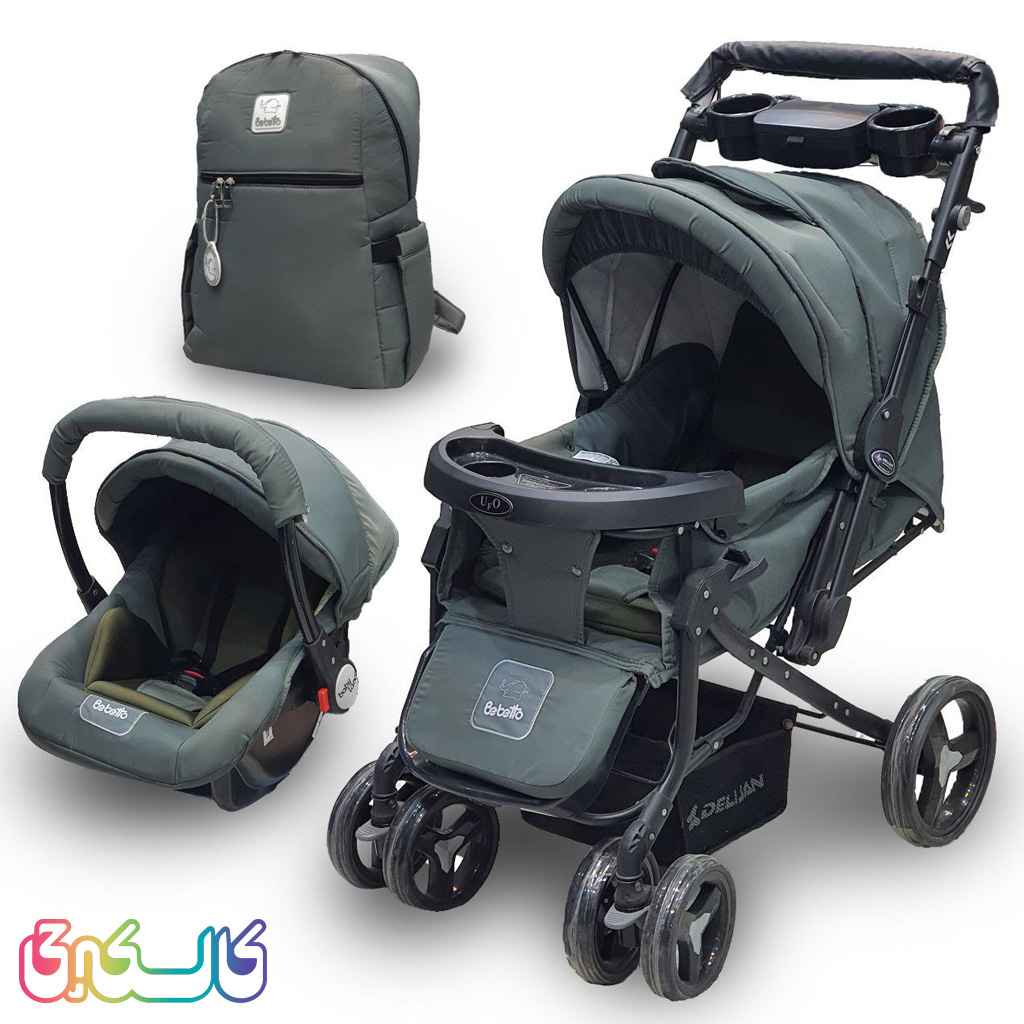 ست تشک کالسکه کریر و کوله پشتی براق چیکو ببتو