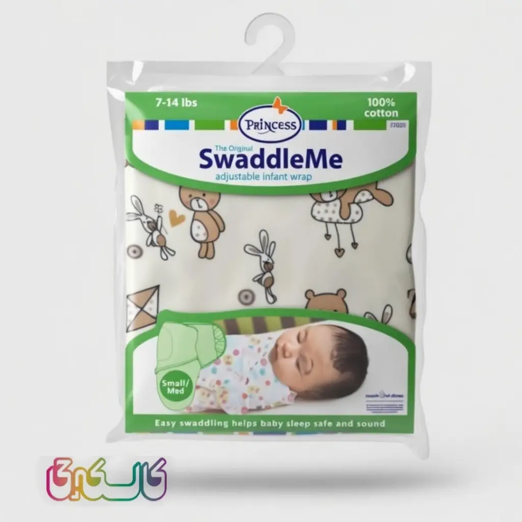 قنداق چسبی مخمل نوزاد