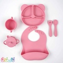 ظروف 7 تکه غذاخوری سیلیکونی ماماپاپا