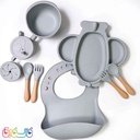 ست 10 تکه ظروف سیلیکونی ماماپاپا