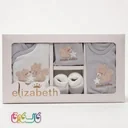 ست لباس نوزاد رنگ طوسی