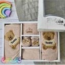 سرویس حوله 5 تکه جعبه ای بلیکا گلدوزی