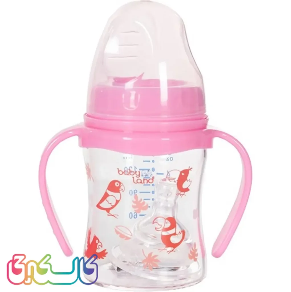 شیشه شیر پیرکس ضد نفخ بیبی لند کد 496