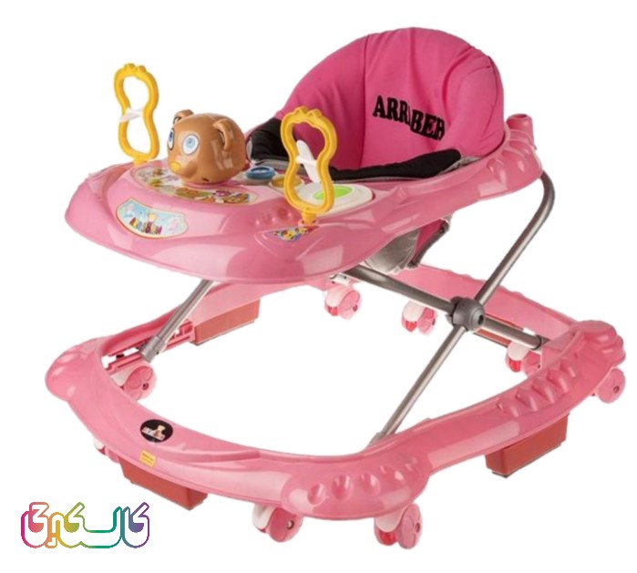 روروئک کودک صورتی  ارابه مدل یوگی